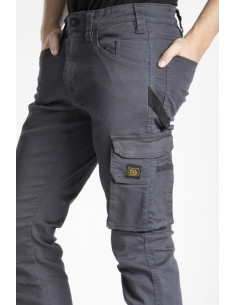 Jeans da lavoro JOB C: multitasche elasticizzato grigio 2