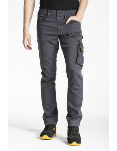 Jeans da lavoro JOB C: multitasche elasticizzato grigio