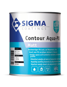 Smalto universale all'acqua opaco Sigma - Contour Aqua PU Matt -