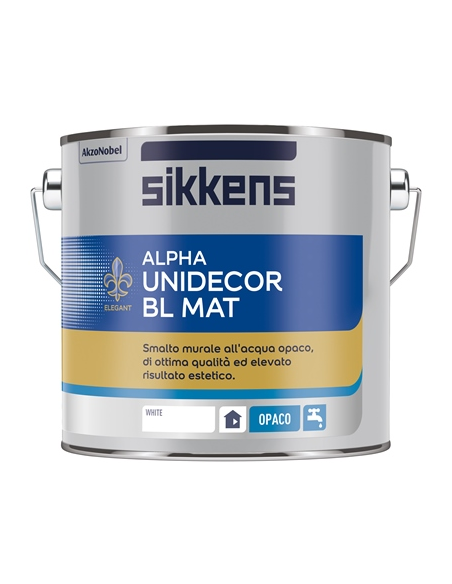 Smalto all'acqua opaco Sikkens - Alpha Unidecor BL Mat - Ediltermika in Home