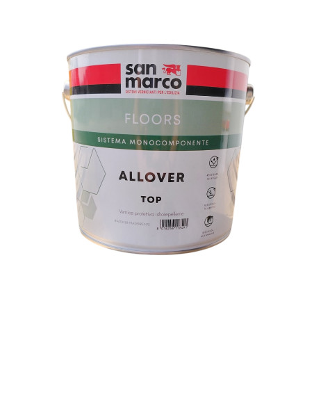 Vernice protettiva ALLOVER TOP - Finitura semiopaca resistente Vernice protettiva ALLOVER TOP - Finitura semiopaca resistente