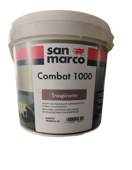 Combat 1000 – Idropittura antimuffa traspirante per interni