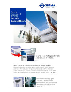 Pittura resistente agli agenti atmosferici Sigma - Façade Topcoat Matt 2