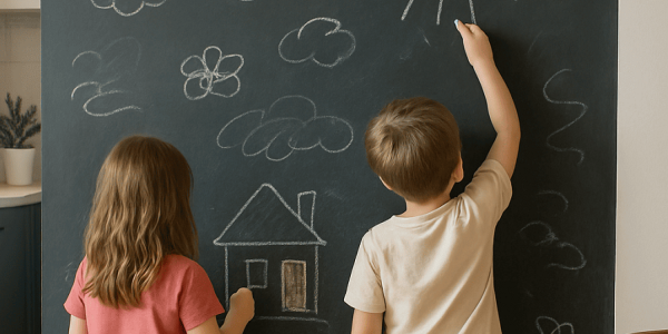 Pittura lavagna: idee creative e istruzioni per realizzarla su pareti e mobili