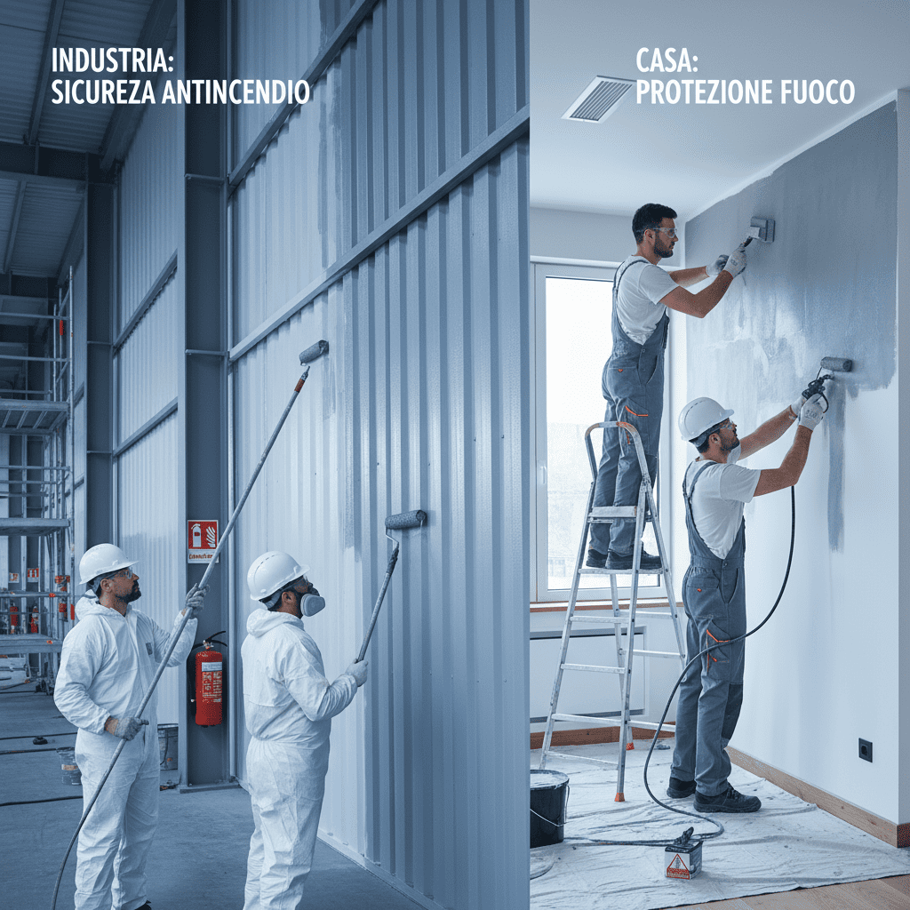 Vernici intumescenti e ignifughe: sicurezza anti-incendio per casa e industria
